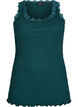Top with lace trim, Green, Packshot image number 0