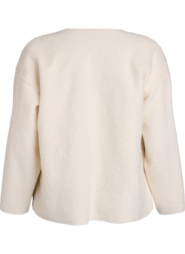 Loose cardigan with pockets, Vanilla, Packshot image number 1