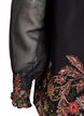 Blouse with paisley print and sheer sleeves, Black, Packshot image number 3