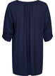Viscose tunic with 3/4 sleeves, Blue, Packshot image number 1