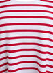 Striped jersey dress with short sleeves, Red, Packshot image number 2