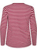 Striped blouse with long sleeves, Rose, Packshot image number 1