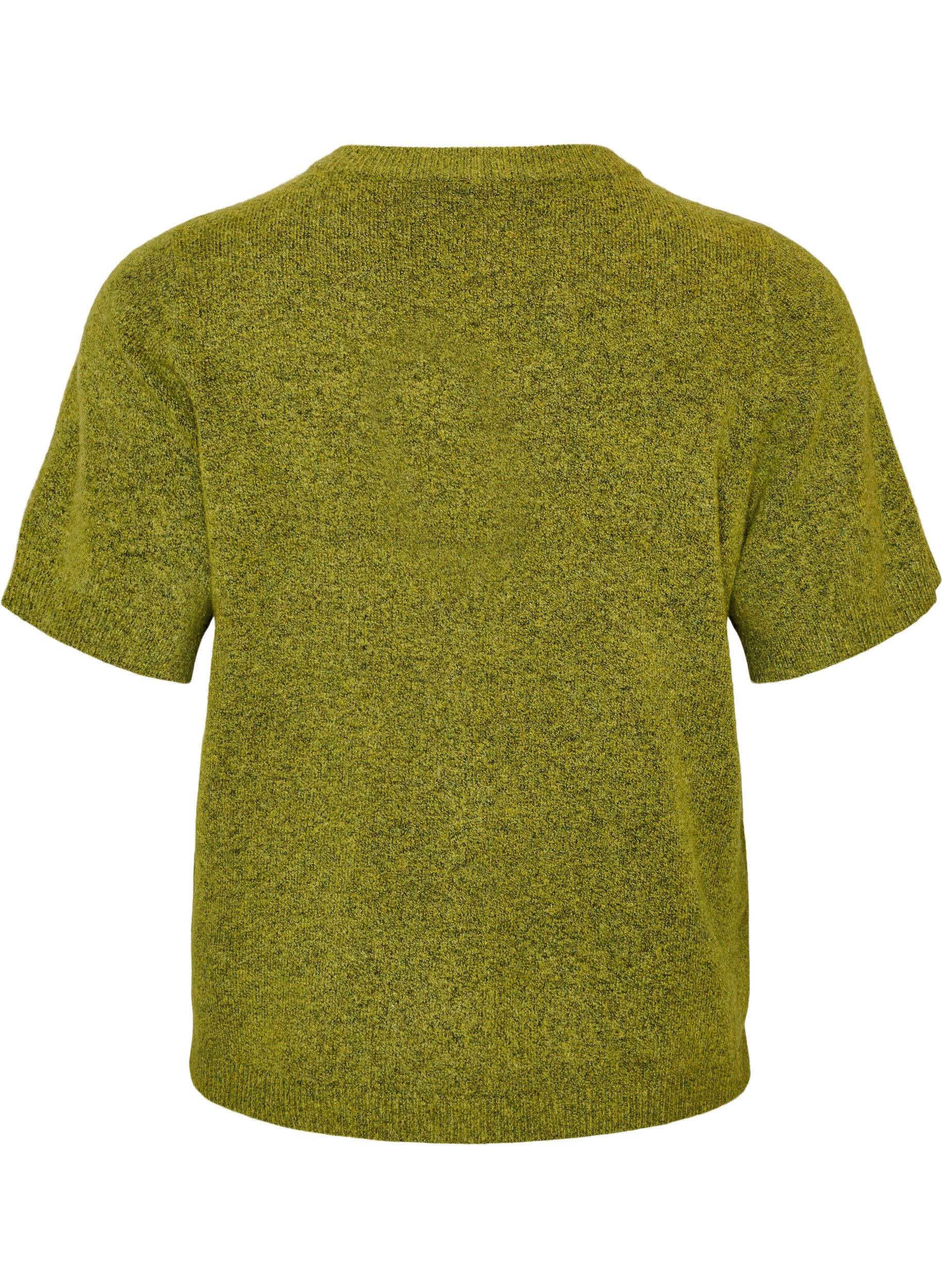 ZizzifashionKnit cardigan with short sleeves, Green, Packshot image number 1
