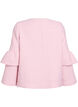 Boucl&eacute; jacket with ruffle details, Pink, Packshot image number 1