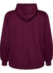 Hooded sweatshirt with a zip and pockets, Purple, Packshot image number 1
