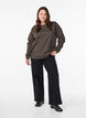 FLASH - Sweatshirt with crew neck, Brown, Model image number 1