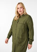Shirt dress with pockets, Winter Moss, Model image number 2