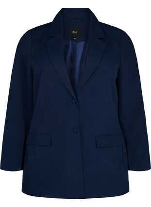 Classic blazer with button fastening, Navy Blazer, Packshot image number 0