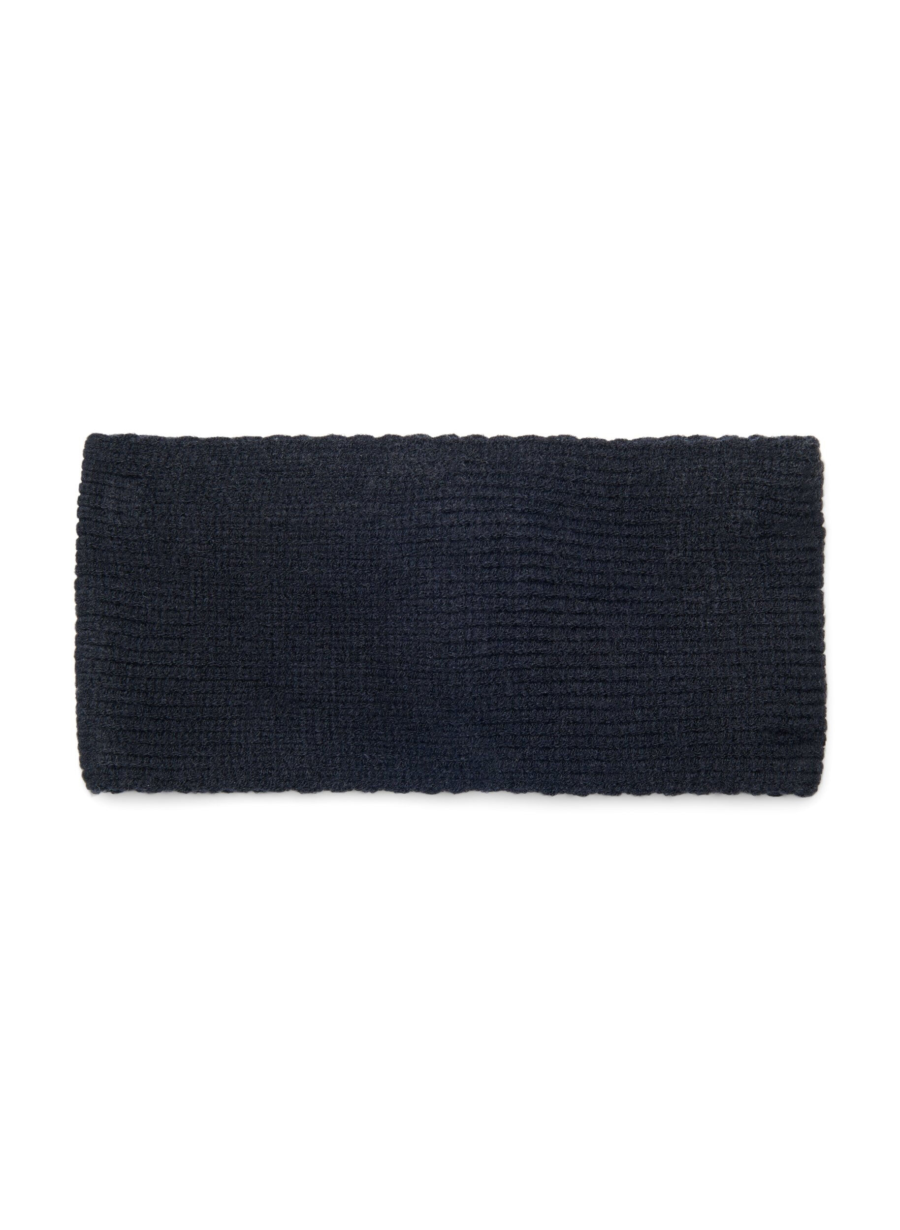 Zizzifashion Knitted headband, Black, Packshot image number 1