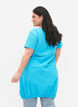 Short-sleeved cotton dress, Blue, Model image number 2
