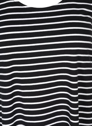 Dress, Black W. white stripe, Packshot image number 2