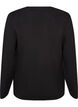 Fine-knit cardigan with fabric-covered buttons, Black, Packshot image number 1