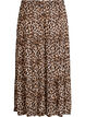 Long skirt with elasticated waist, Brown, Packshot image number 1
