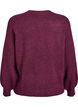 Cardigan in soft knit with gold-coloured buttons, Dark Bordeaux, Packshot image number 1
