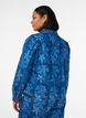 Denim jacket with floral pattern, Blue, Model image number 2