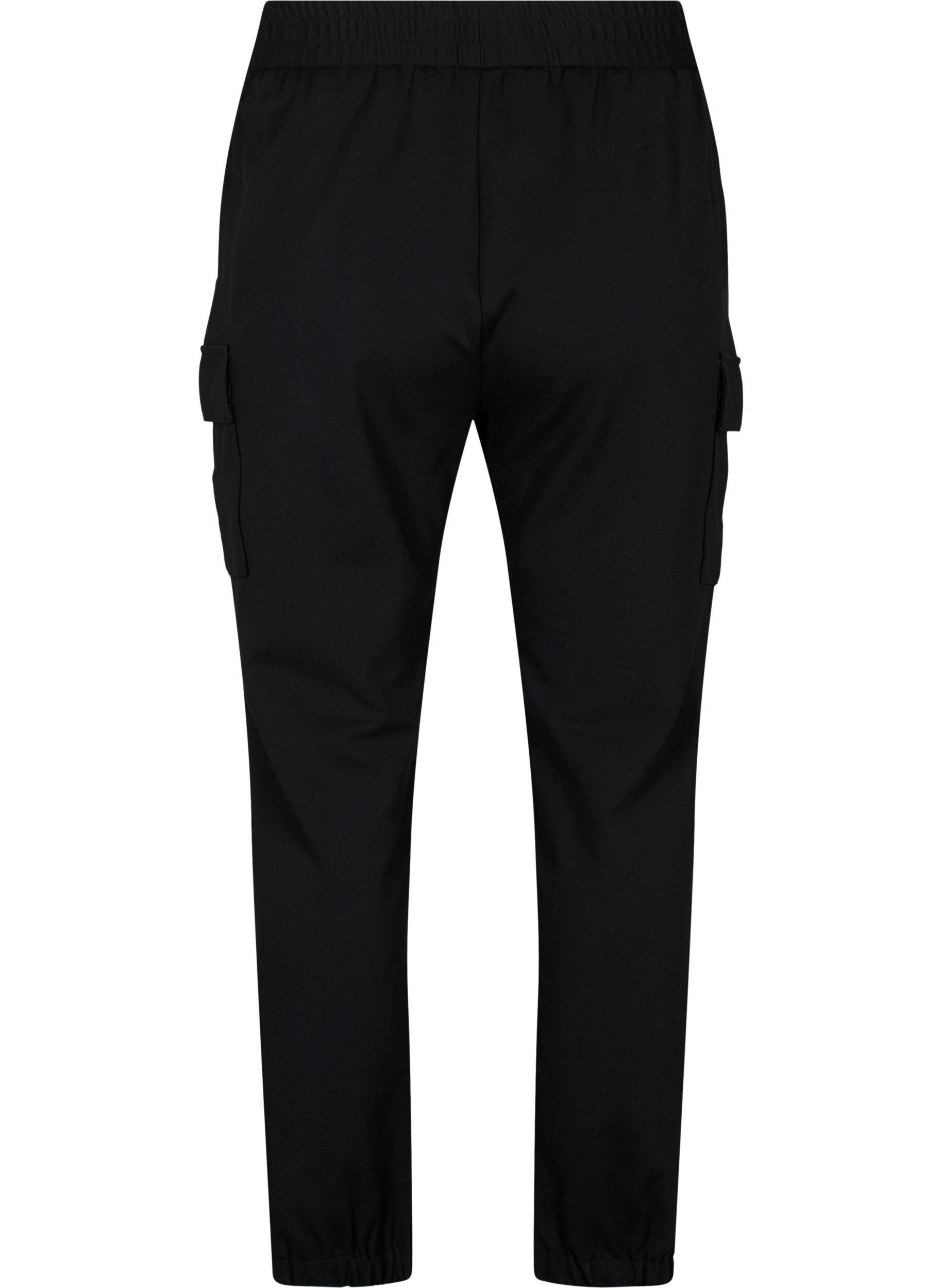 Zizzifashion Cargo trousers with elastic waist, Black, Packshot image number 1