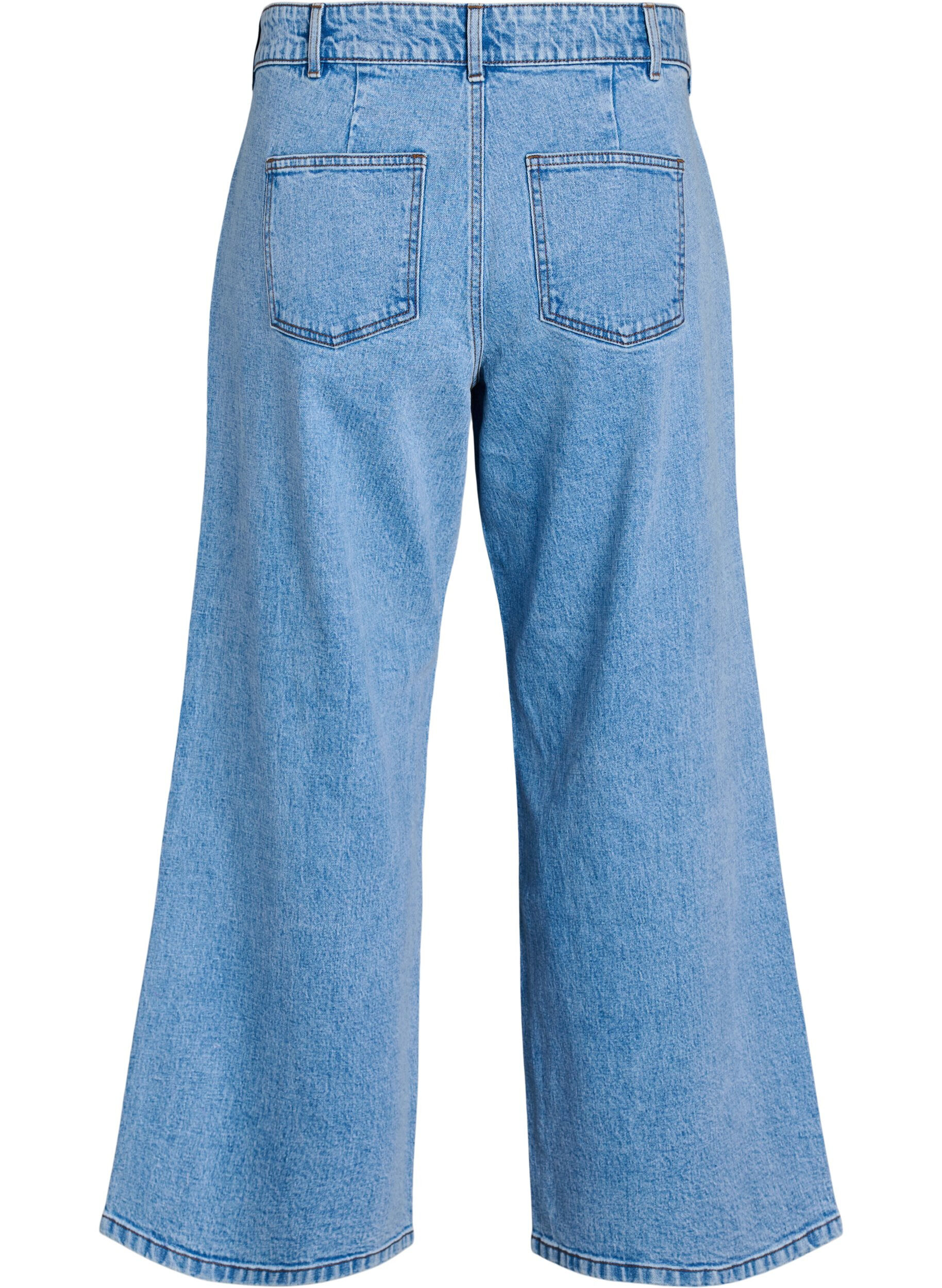 Zizzifashion High-waisted wide leg jeans, Light Blue, Packshot image number 1