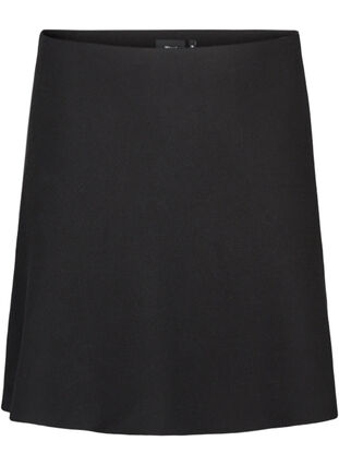 Short A-line skirt, Black, Packshot image number 0