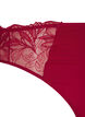 Microfiber thong with lace, Red, Packshot image number 3