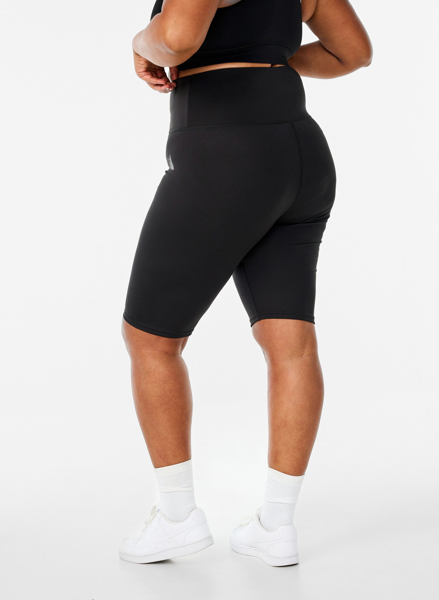 Zizzifashion Long tight training shorts, Black, Packshot image number 2