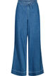 Wide-leg denim jeans with stripes, Blue, Packshot image number 0