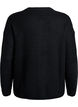 Knit cardigan with zip, Black, Packshot image number 1