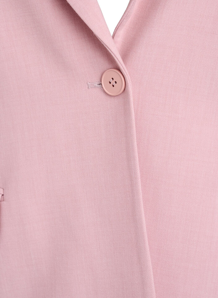 Classic blazer with single button closure and pockets, Rose, Packshot image number 2