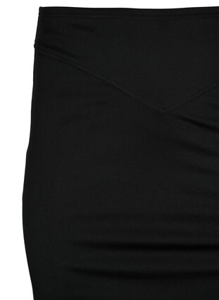 Tight-fitting skirt with zipper in the side, Black, Packshot image number 2