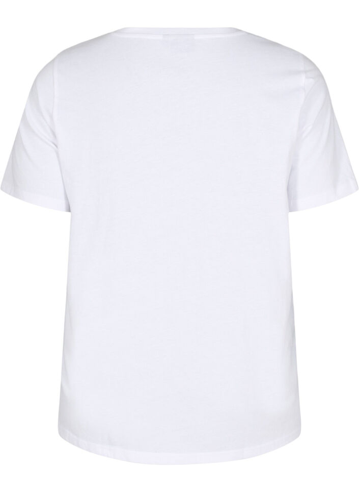 FLASH - T-shirt with motif, White, Packshot image number 1