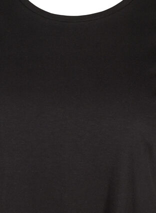 2-pack Short-sleeved T-shirt in Cotton, Black/Black, Packshot image number 2
