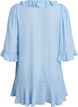 Tunic with ruffles and 3/4 sleeves, Light Blue, Packshot image number 1
