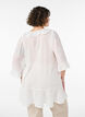 Tunic with ruffles and 3/4 sleeves, Vanilla, Model image number 2