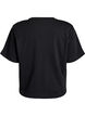 Boxy cotton t-shirt, Black, Packshot image number 1