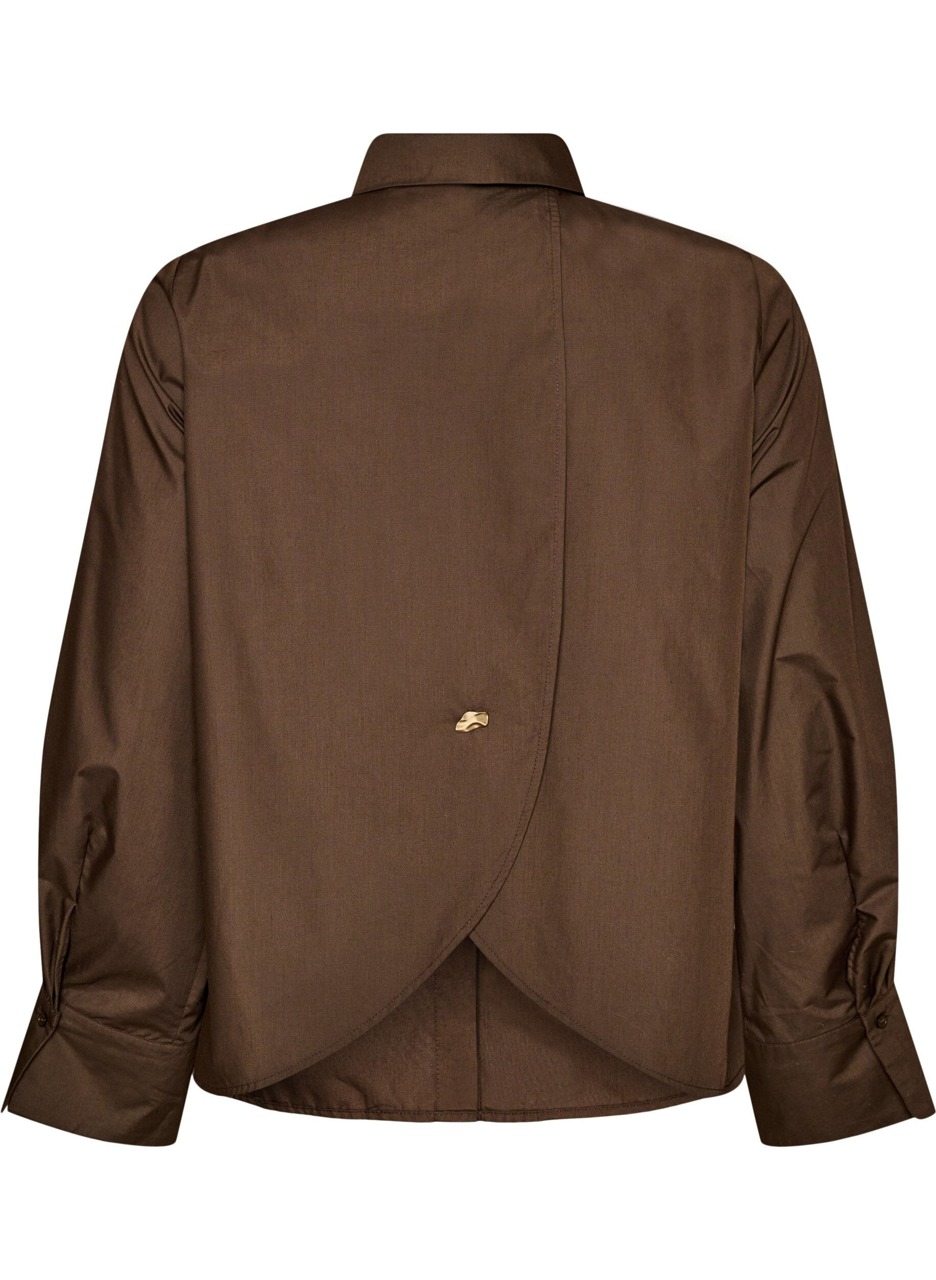 ZizzifashionShirt with decorative back detail, Brown, Packshot image number 1