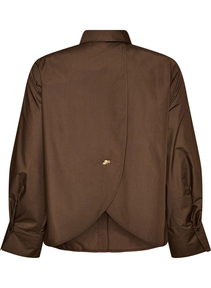 Shirt with decorative back detail, Brown, Packshot image number 1