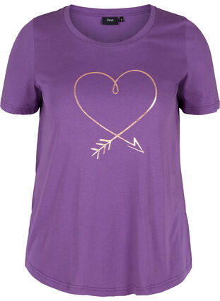 Short-sleeved t-shirt with print, Majesty/R.G. Heart, Packshot image number 0