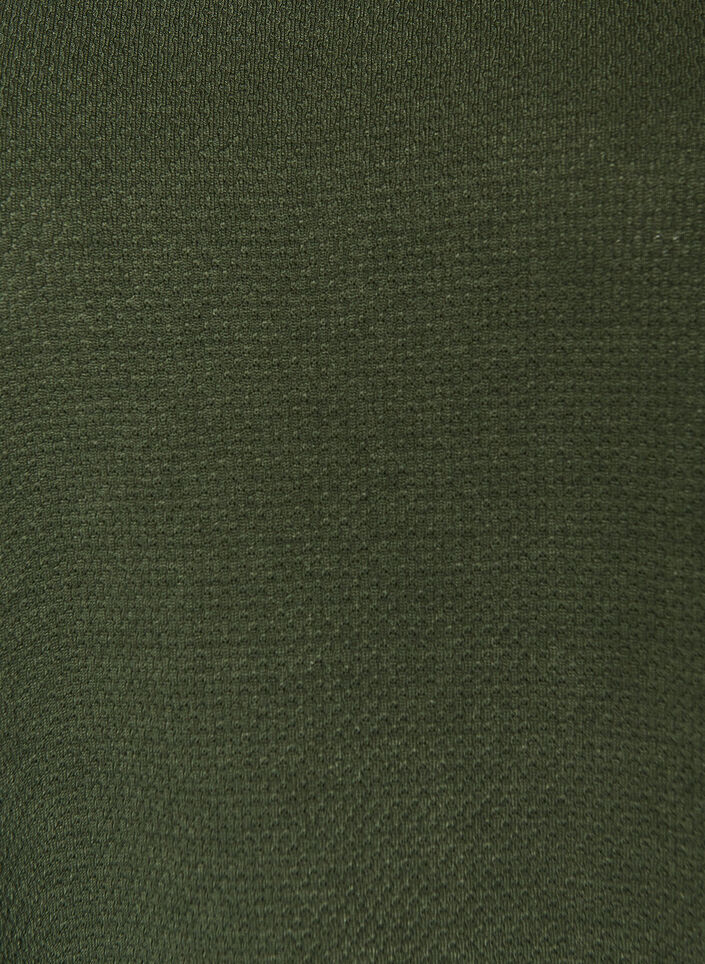 Short textured jersey dress with a round neck, Green, Packshot image number 2