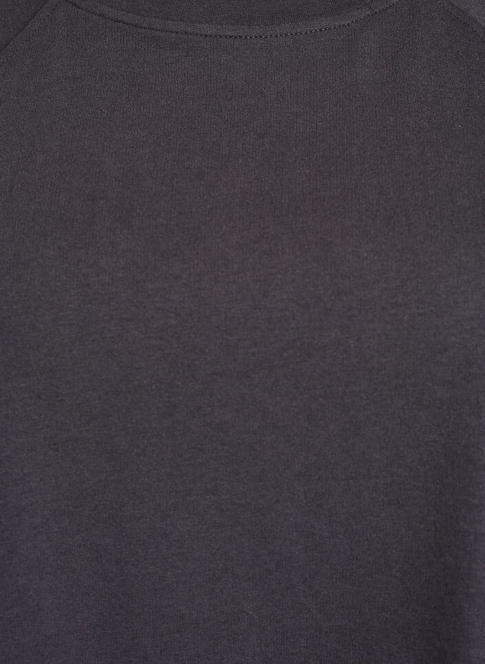 Jersey blouse with 1/2 raglan sleeves, Dark Grey, Packshot image number 2