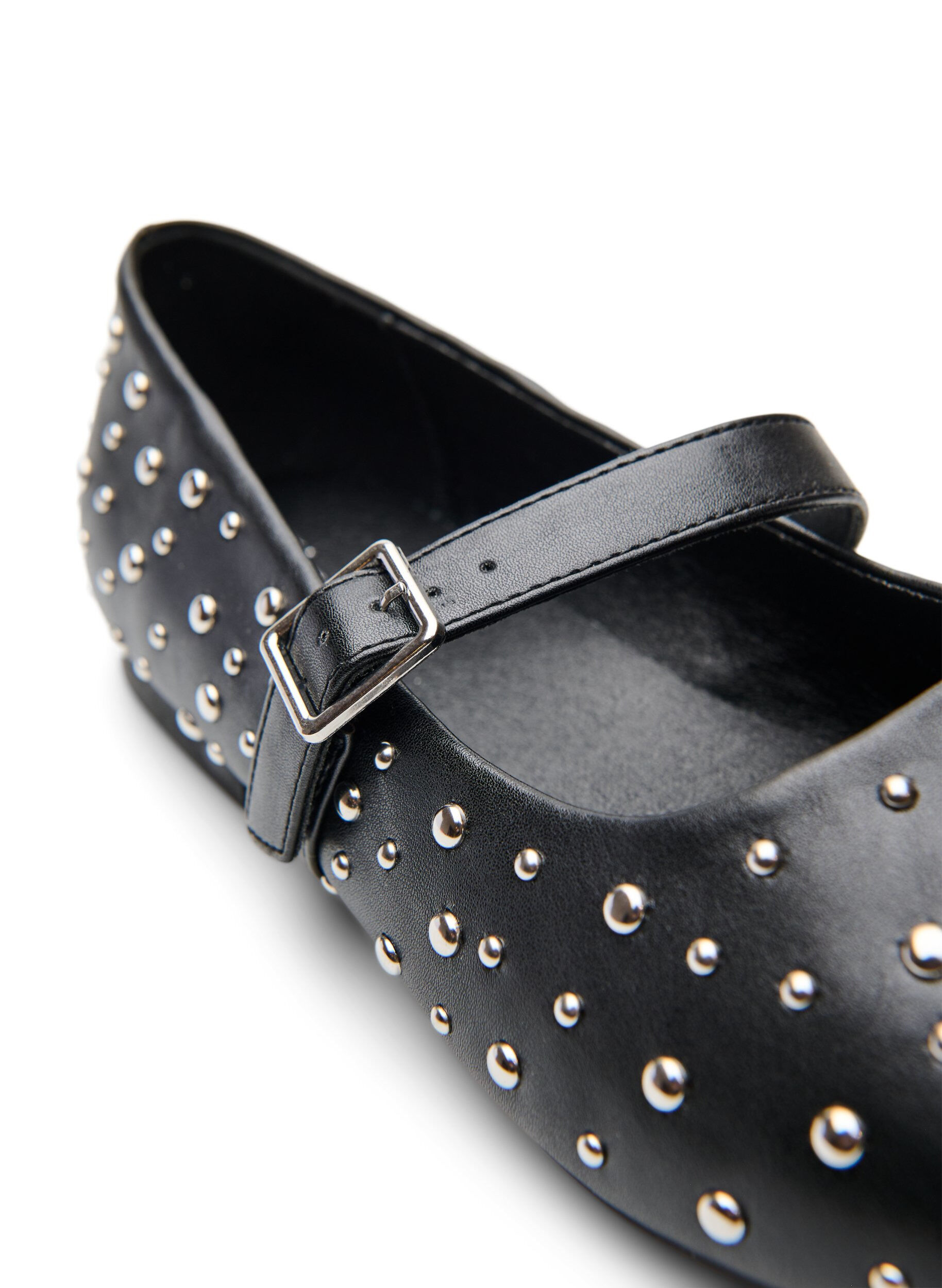 Zizzifashion Ballerina with studs, Black, Packshot image number 4