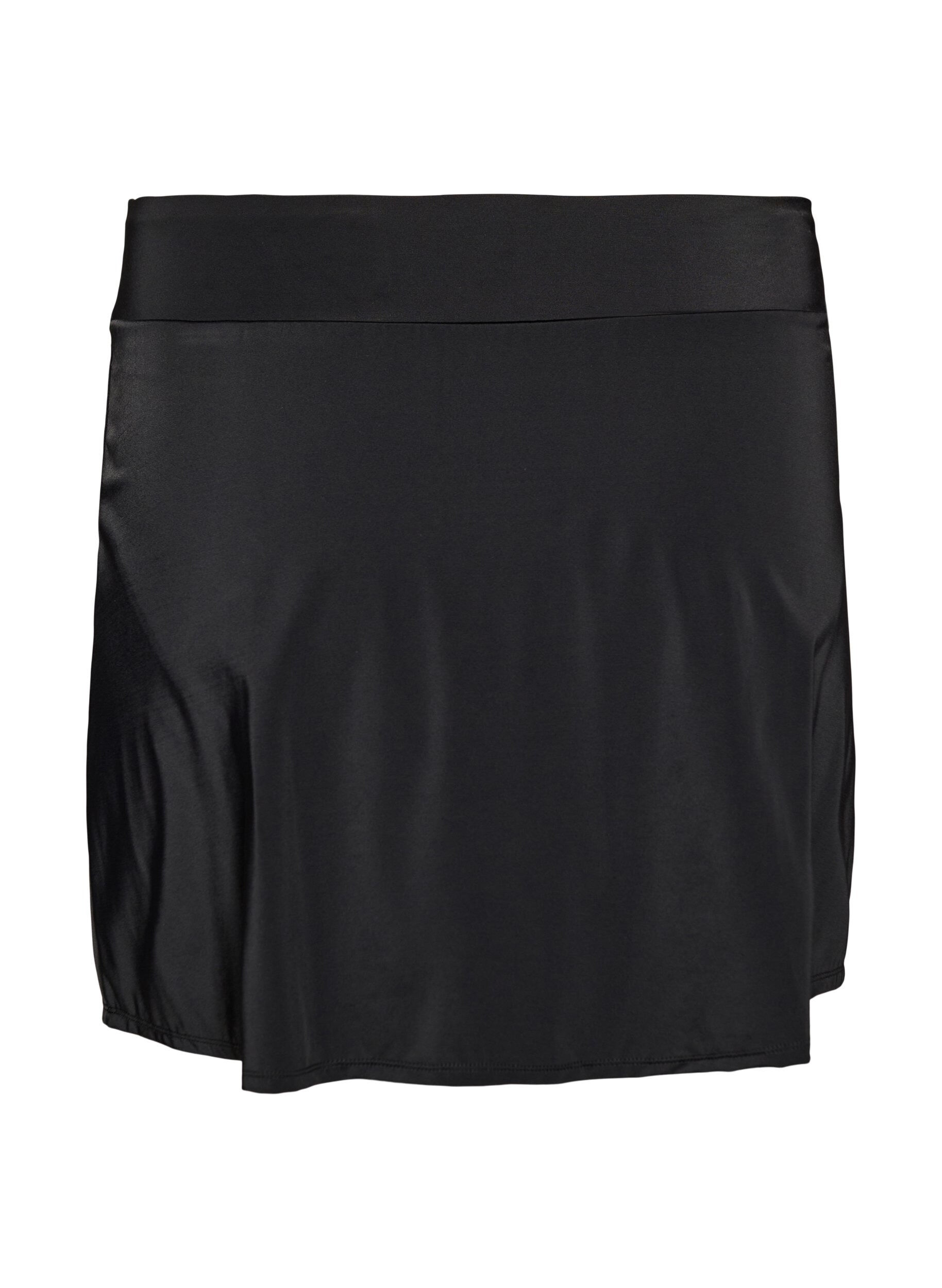 Zizzifashion Bikini bottom with brief and wrap-around effect, Black, Packshot image number 1