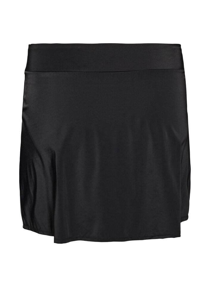 Bikini bottom with brief and wrap-around effect, Black, Packshot image number 1