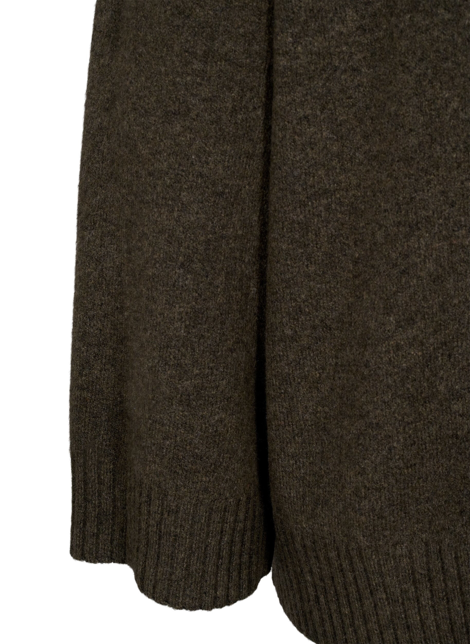 Zizzifashion Knitted turtleneck blouse, Sea Turtle Mel., Packshot image number 3