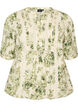 Blouse with print and 1/2 sleeves, Green, Packshot image number 0