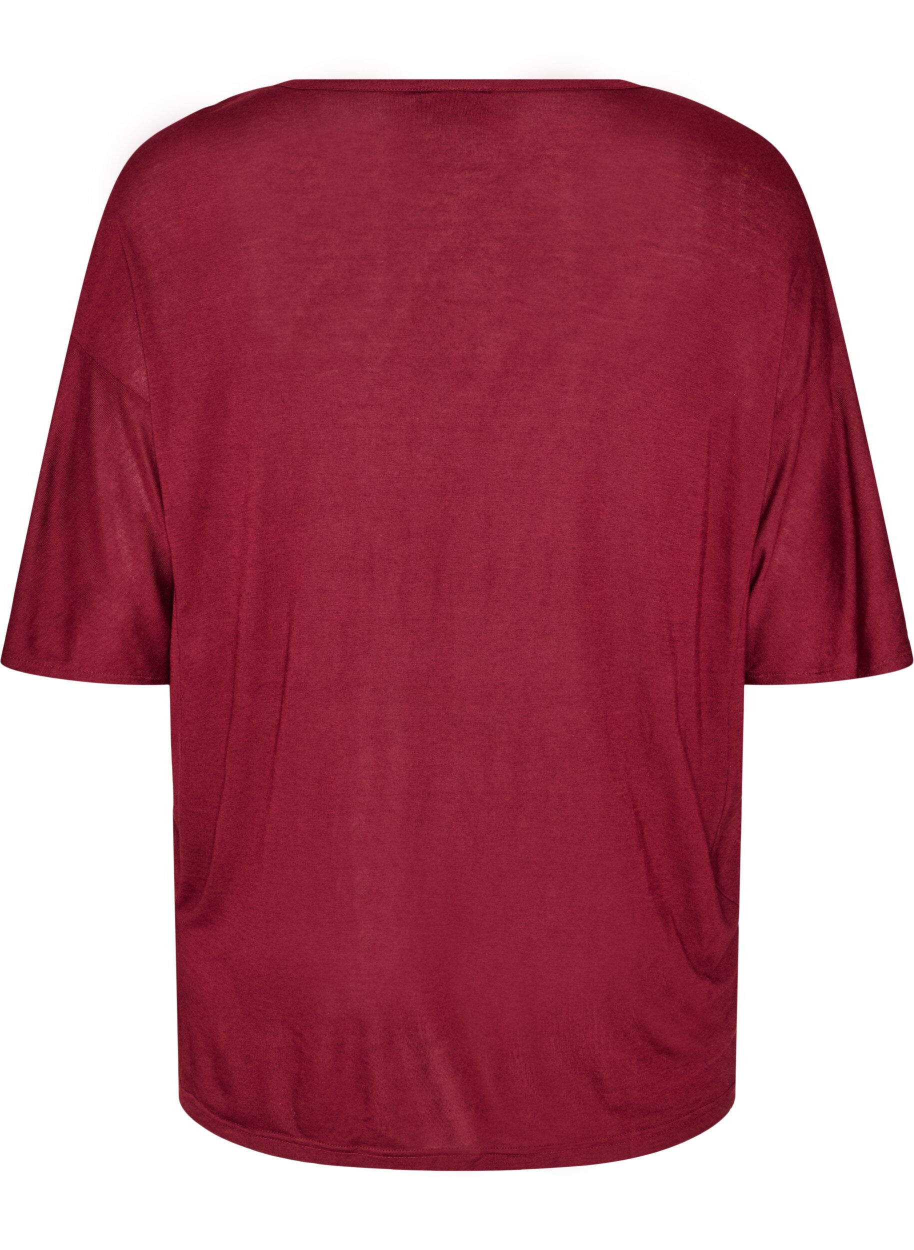 ZizzifashionLoose T-shirt in viscose jersey, Red, Packshot image number 1