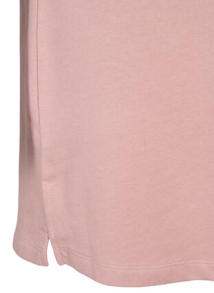 Loose-fitting sweater dress with short sleeves, Adobe Rose, Packshot image number 3