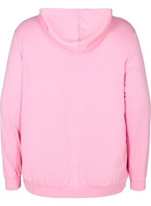 Sweatshirt with hood and pockets, Prism Pink, Packshot image number 1
