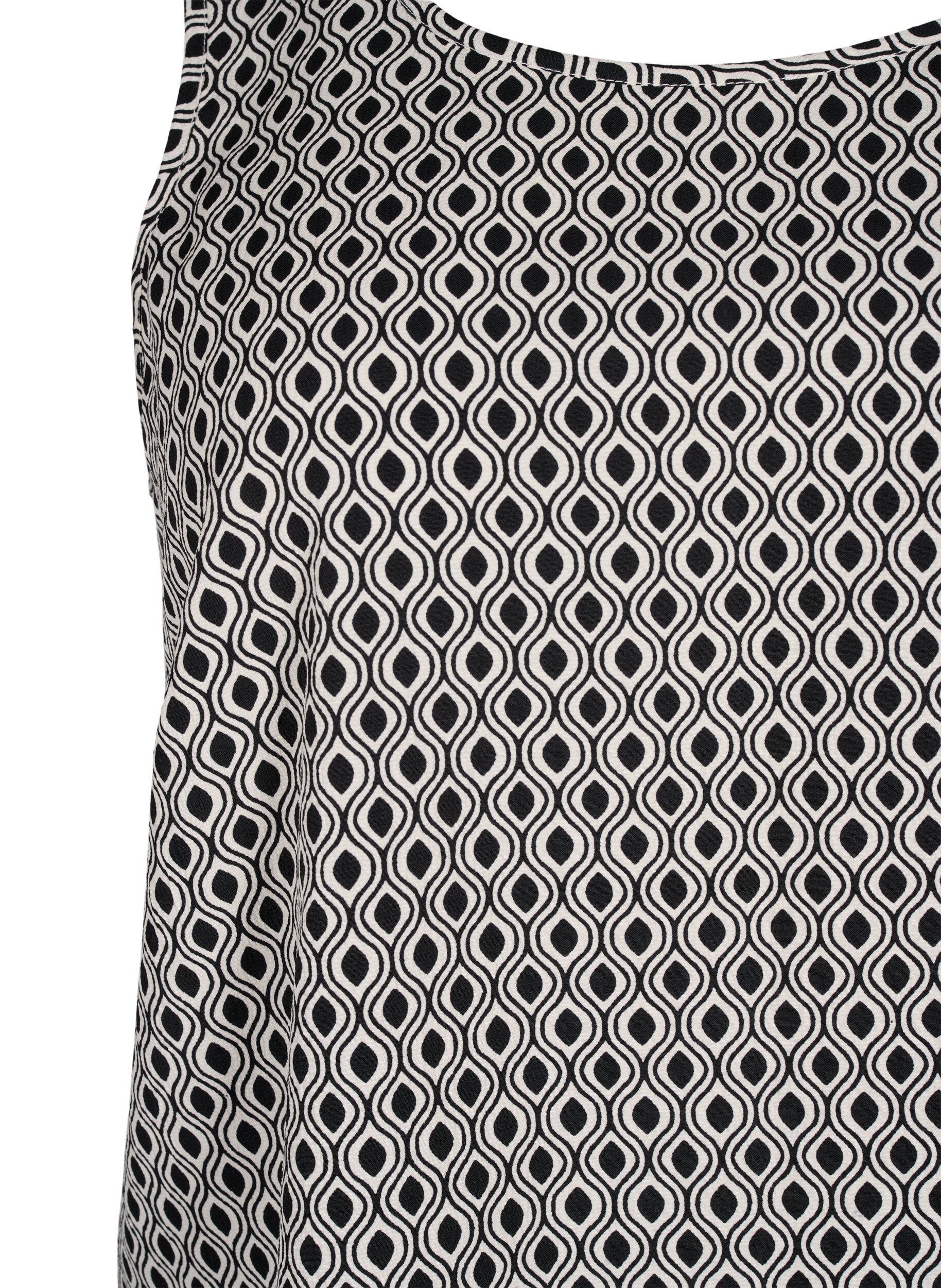 Zizzifashion FLASH - Sleeveless top with print, Black, Packshot image number 2