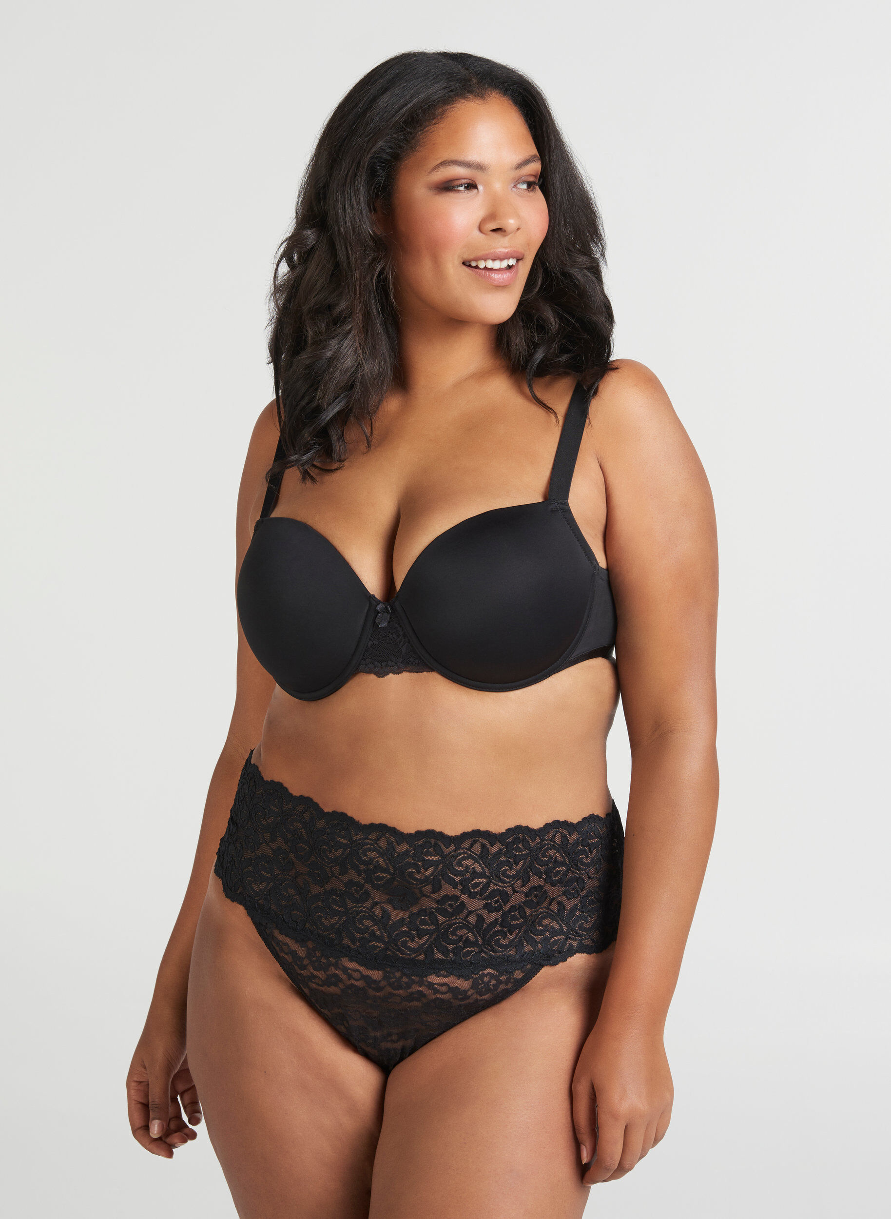 Zizzifashion	 2-pack thong, Black, Model image number 3