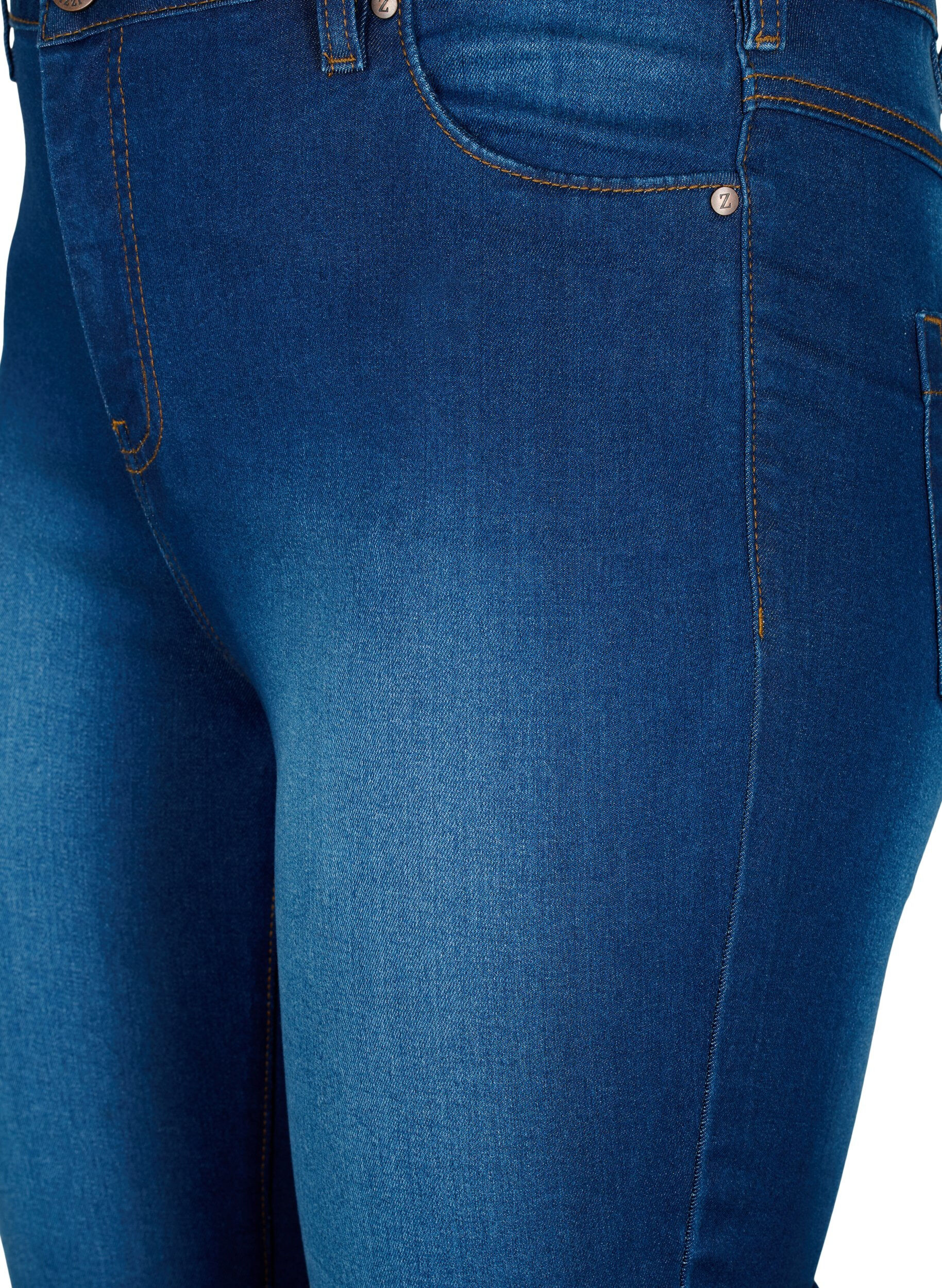 ZizzifashionHigh waisted Amy capri jeans with super slim fit, Blue, Packshot image number 2