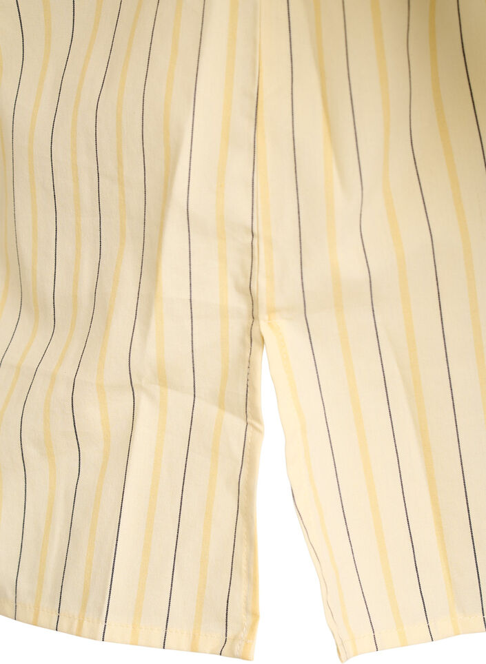 Striped blouse in a loose fit, Yellow, Packshot image number 3